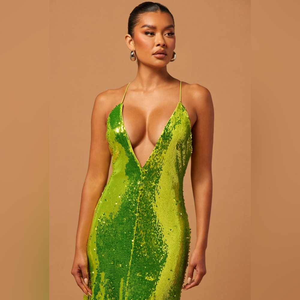 Long Sequin Dress - Picture 2 of 4